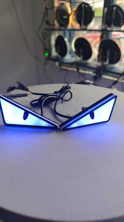 PAR DE OJOS LED COLORES PARA MOTO – Estilo Demonio / Ojo de Gato