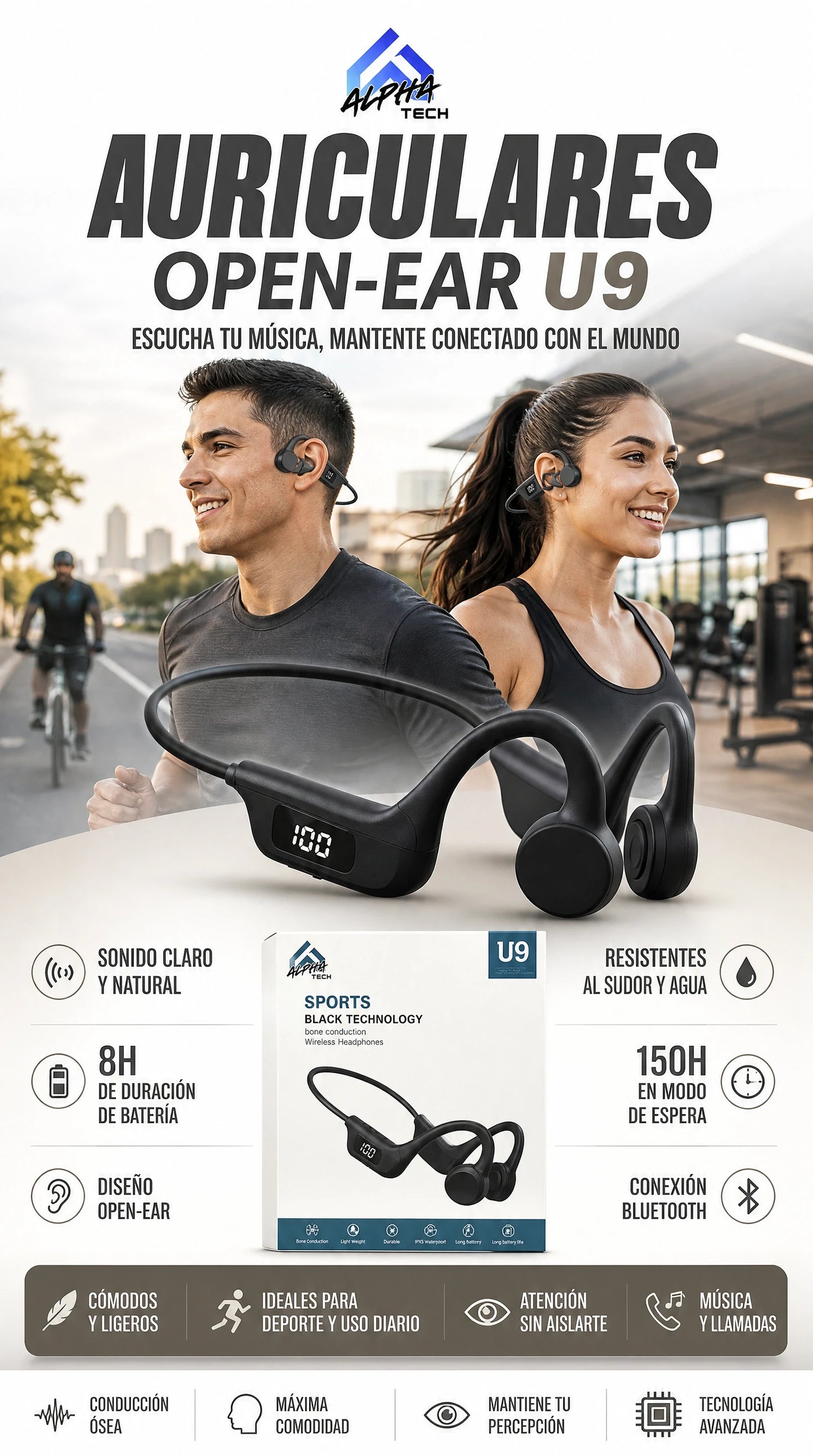 Auriculares U9 AirBeat Pro