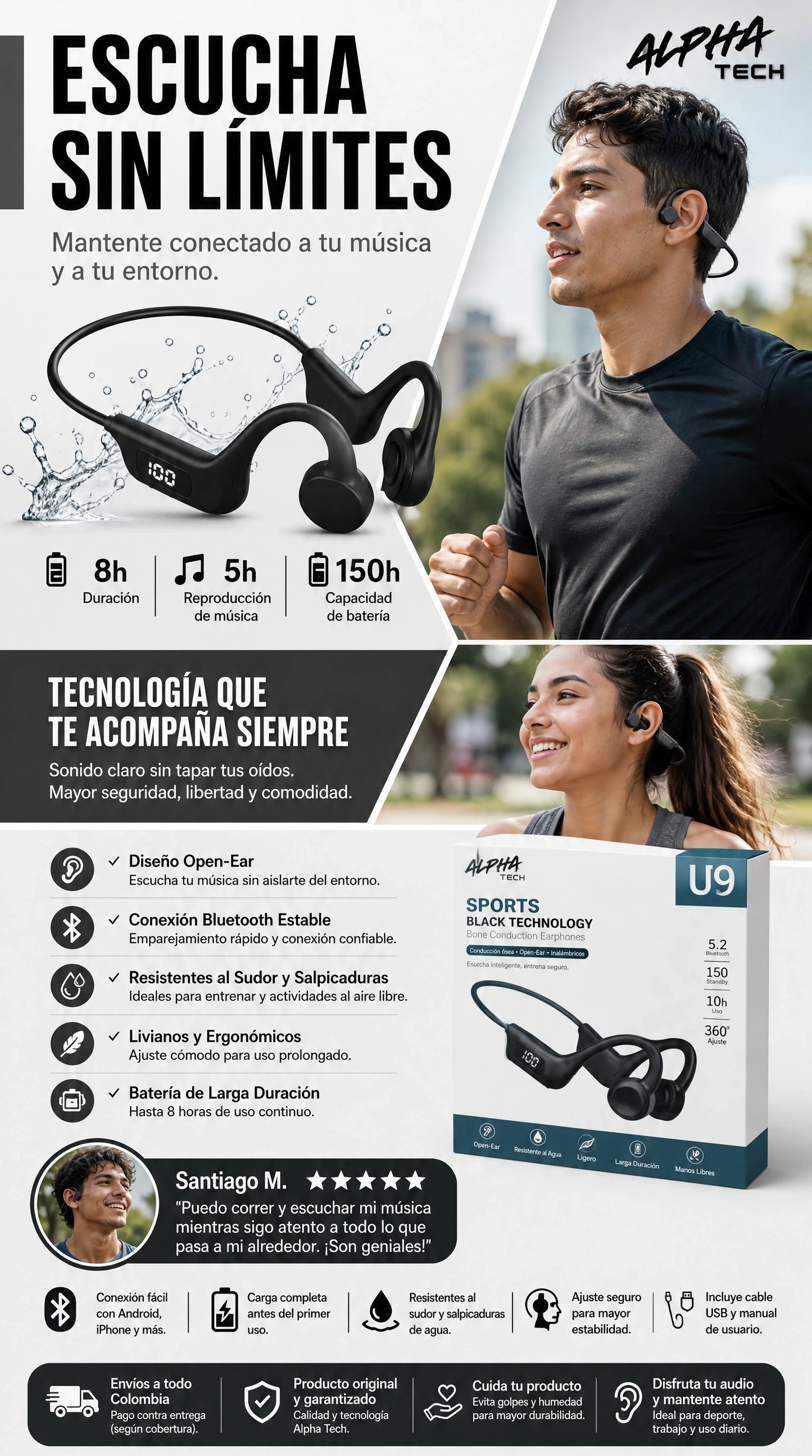 Auriculares U9 AirBeat Pro