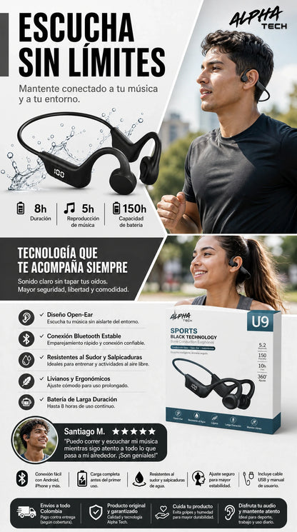 Auriculares U9 AirBeat Pro