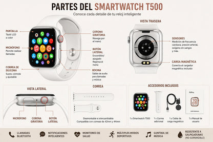 Reloj Inteligente Smartwatch T500