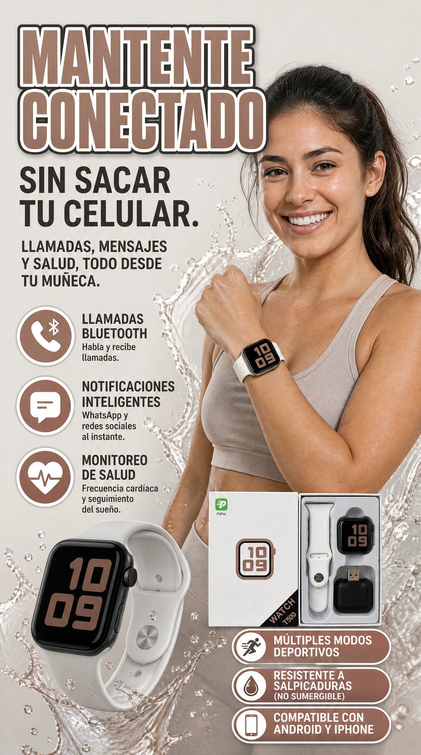 Reloj Inteligente Smartwatch T500