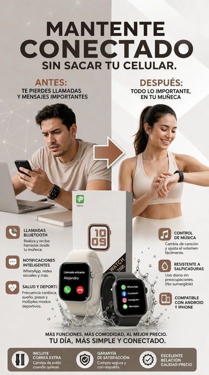 Reloj Inteligente Smartwatch T500