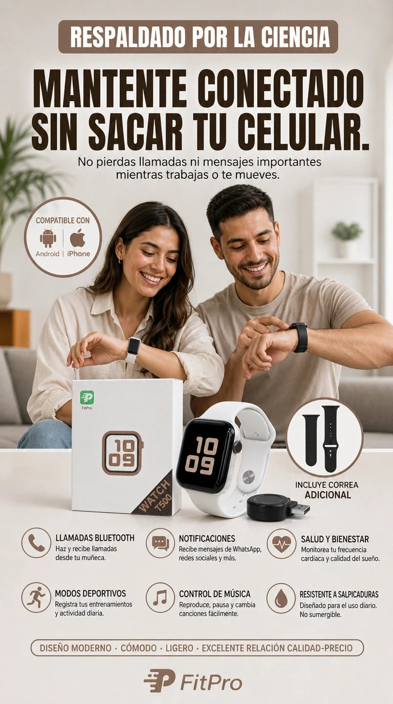 Reloj Inteligente Smartwatch T500