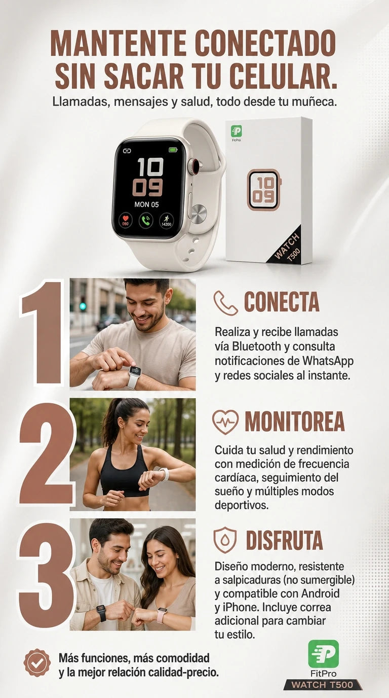 Reloj Inteligente Smartwatch T500