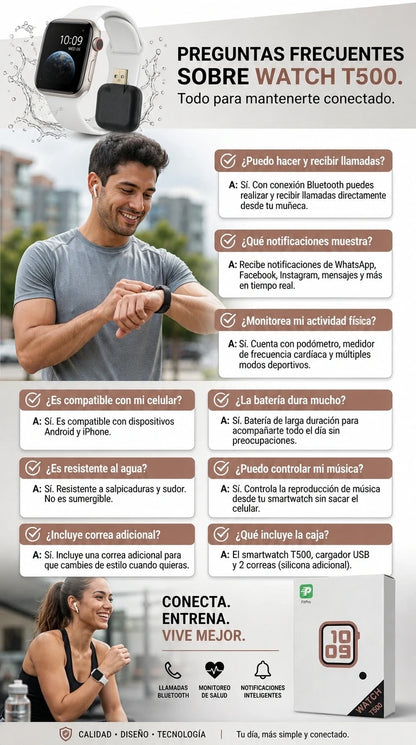Reloj Inteligente Smartwatch T500