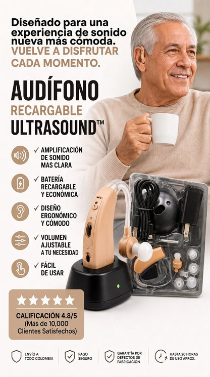 Audífono Recargable Ultra Sonido