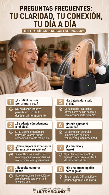 Audífono Recargable Ultra Sonido